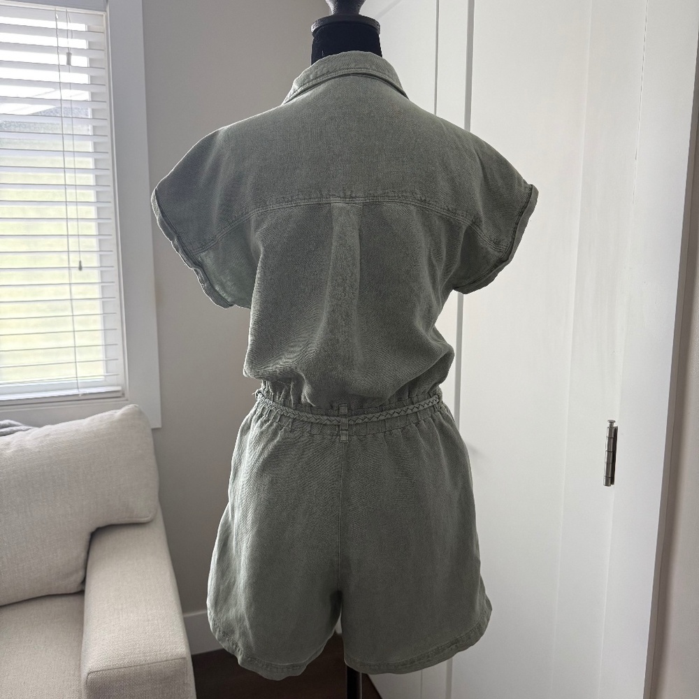 Nicole Miller Linen Romper XS - Picture 3 of 6